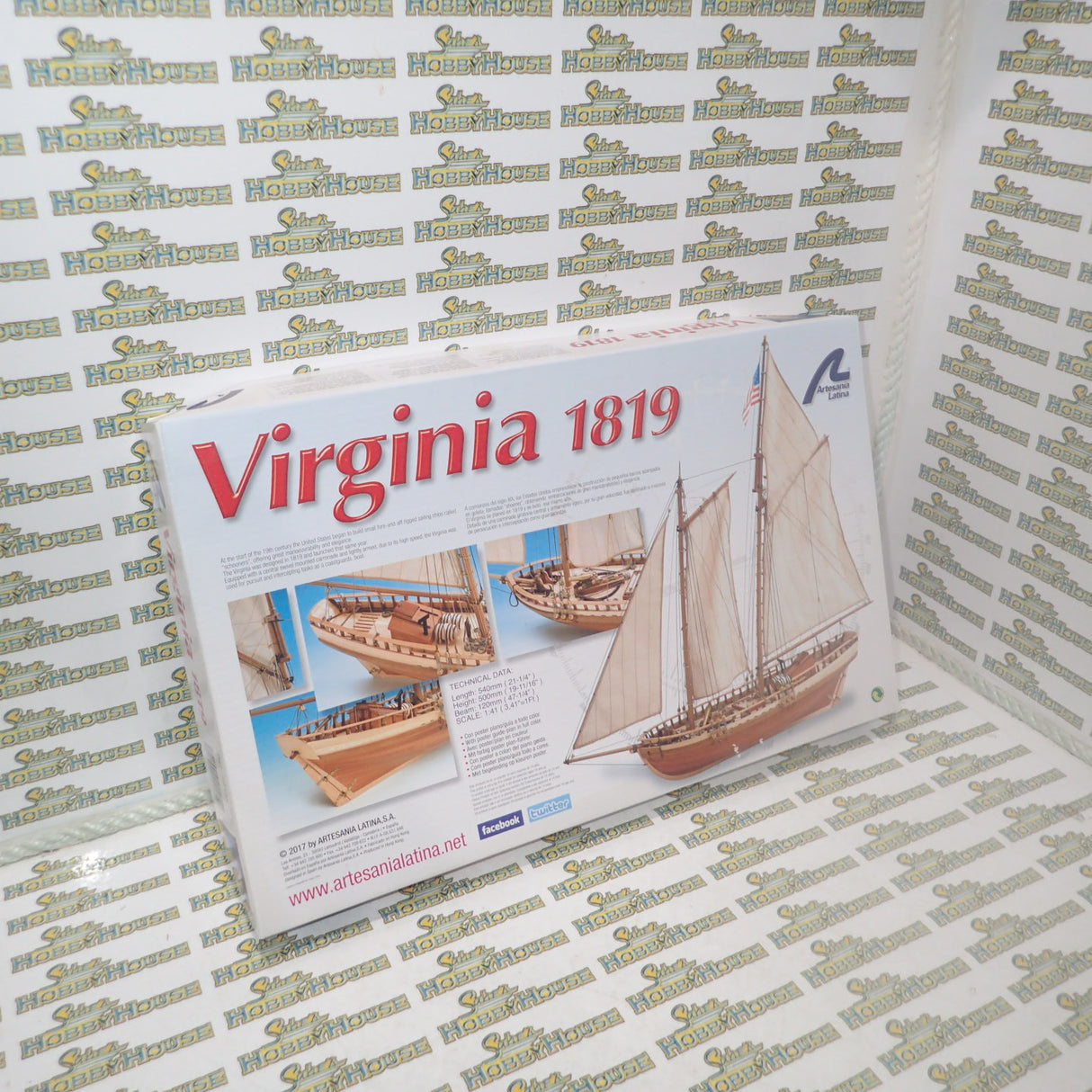 Artesania Latina ART-22135 - 1/41 Scale Virginia Schooner Wooden Ship Model