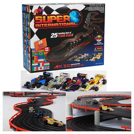 AFX AX21018- 1/64 Scale Super International Slot Car Set