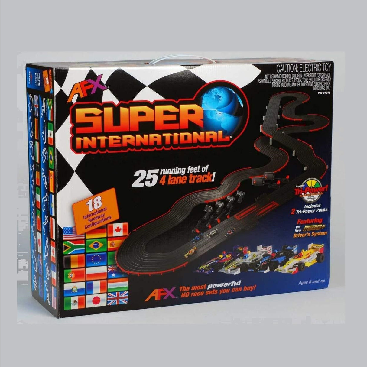 AFX AX21018- 1/64 Scale Super International Slot Car Set