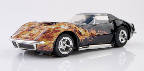 AFX 22051 - 1/64 Scale 1968 Corvette 427 Black Flame Slot Car