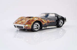 AFX 22051 - 1/64 Scale 1968 Corvette 427 Black Flame Slot Car