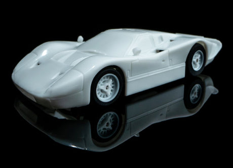 AFX 22070 - HO Scale Ford GT40 MK IV – White Paintable Red Slot Car