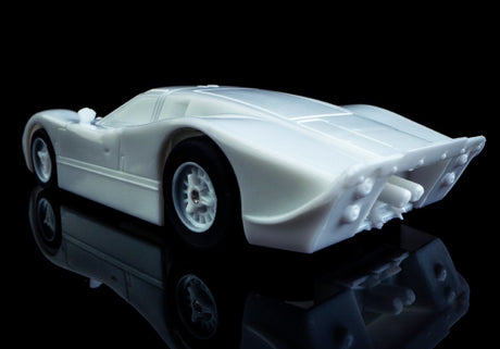 AFX 22070 - HO Scale Ford GT40 MK IV – White Paintable Red Slot Car