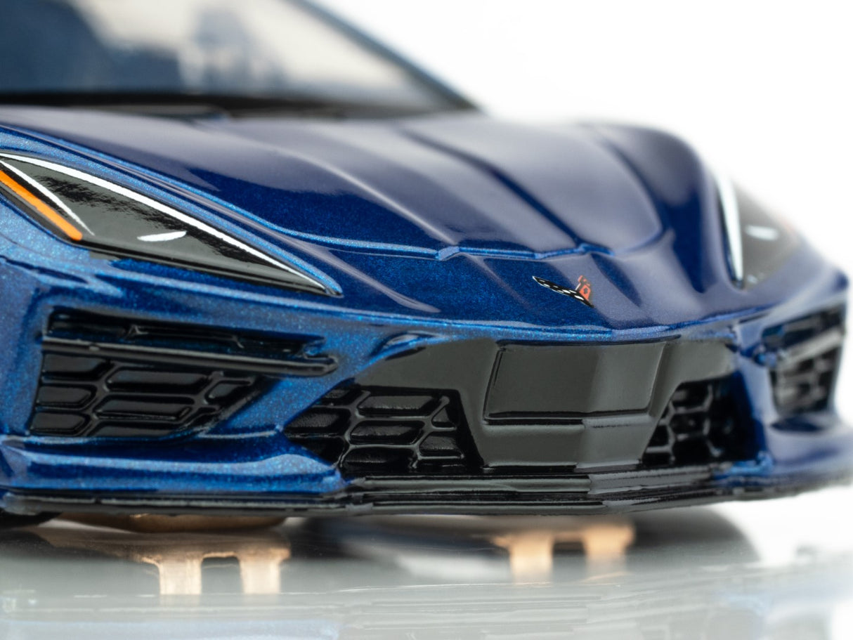 AFX 22094 - HO Scale Corvette C8 Riptide Blue Metallic Slot Car