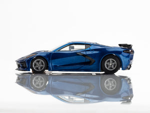 AFX 22094 - HO Scale Corvette C8 Riptide Blue Metallic Slot Car