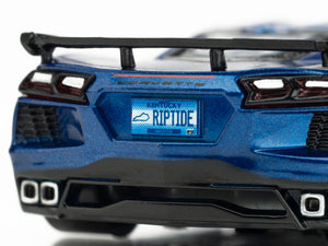 AFX 22094 - HO Scale Corvette C8 Riptide Blue Metallic Slot Car