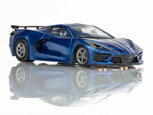 AFX 22094 - HO Scale Corvette C8 Riptide Blue Metallic Slot Car