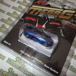 AFX 22094 - HO Scale Corvette C8 Riptide Blue Metallic Slot Car