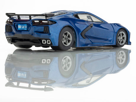 AFX 22094 - HO Scale Corvette C8 Riptide Blue Metallic Slot Car