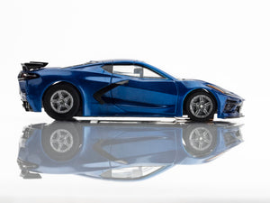 AFX 22094 - HO Scale Corvette C8 Riptide Blue Metallic Slot Car