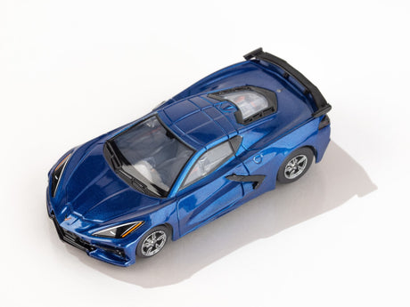 AFX 22094 - HO Scale Corvette C8 Riptide Blue Metallic Slot Car