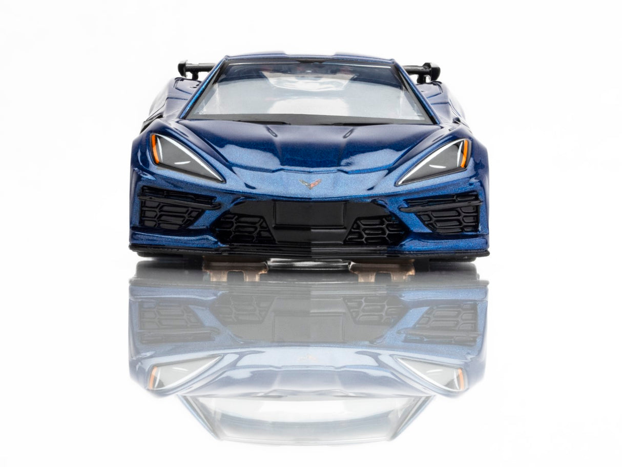 AFX 22094 - HO Scale Corvette C8 Riptide Blue Metallic Slot Car