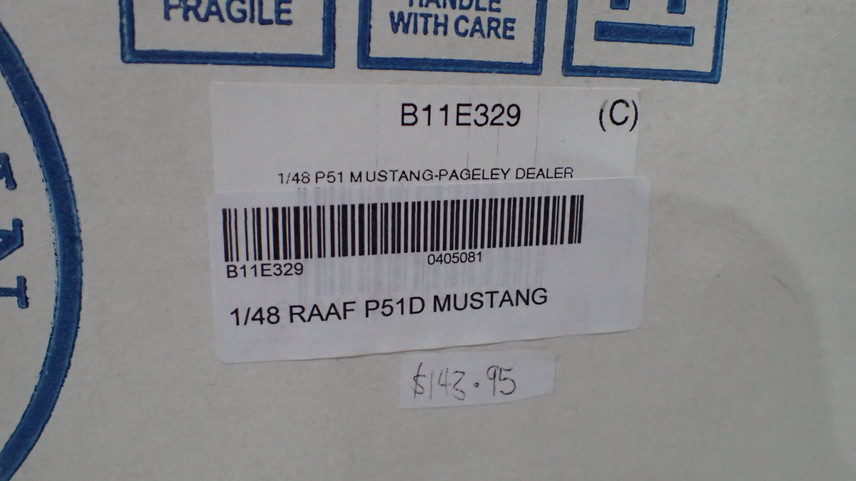 Franklin Mint Armour Collection B11E329 - 1/48 RAAF P-51 Mustang Diecast Model Aircraft