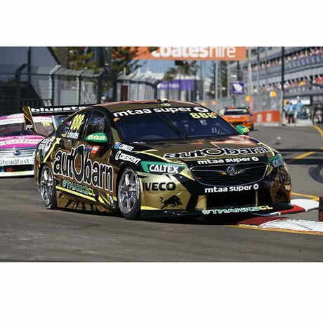 Biante B12H18E - 1/12 Scale - Holden ZB Commodore V8 Supercar COTF Autobarn Lowndes Racing #888 Craig Lowndes 2018 Coates Hire Newcastle 500 - Last Full Time Drive Gold Livery Resin Scale Model Replica