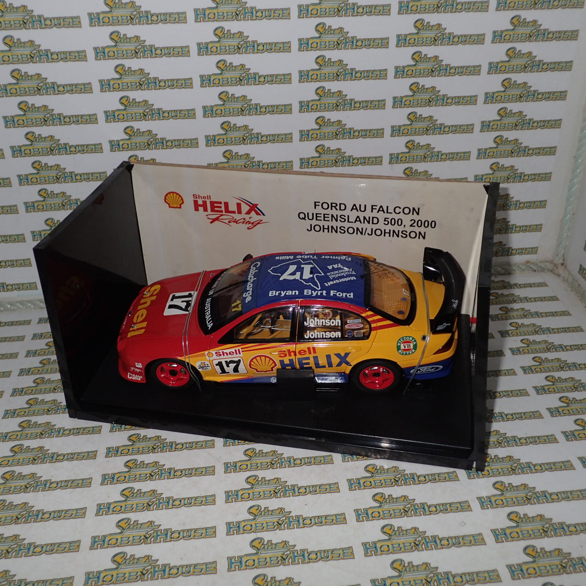 Biante B180101K - 1/18 Scale 2000 #17 DJR Shell Helix Ford AU Falcon QLD 500 Johnson/Johnson