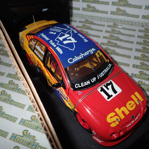 Biante B180101K - 1/18 Scale 2000 #17 DJR Shell Helix Ford AU Falcon QLD 500 Johnson/Johnson