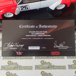 Biante B182704E 1/18 Holden VK Harvey / Parsons #25 Bathurst Runner-up 1984