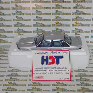 Biante B182705A 1/18 Scale Holden VK Commodore SS Group Three in Asteroid Silver