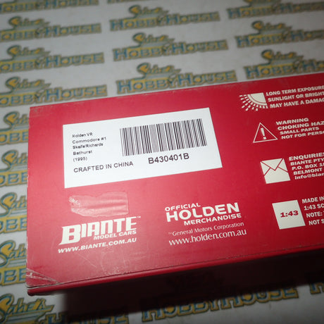 BIANTE B430401B - 1/43 HOLDEN VR COMMODORE #1 SKAIFE/ RICHARDS 1995 (Copy)