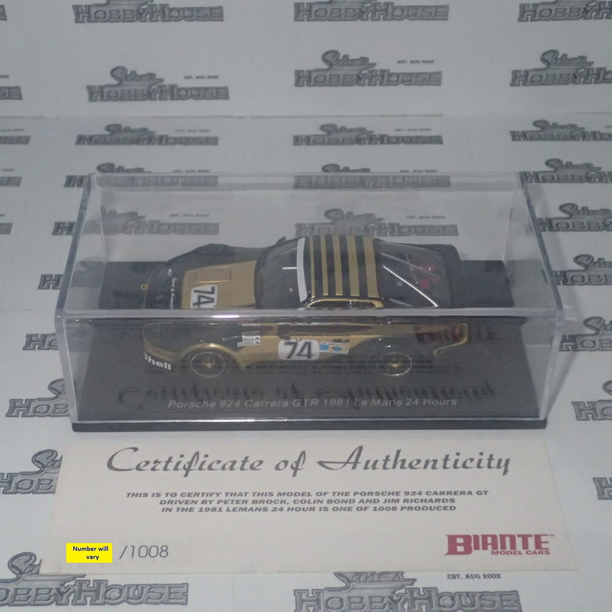 Biante B43501A 1/43 Scale Limited Porsche 1981 Lemans 24 Hours Brock/Bond/Richards