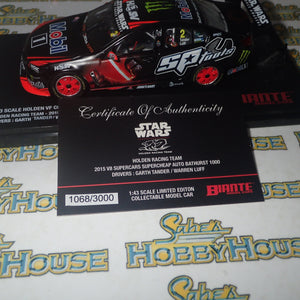 Biante B43H15N - 1/43 Scale Star Wars Livery Holden VF Commodore V8 Supercar Holden Racing Team - 2015 V8 Supercars Supercheap Auto Bathurst 1000 #2 Garth Tander/Warren Luff