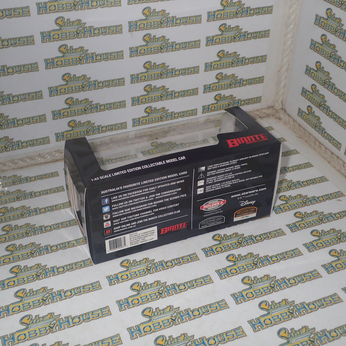 Biante B43H15N - 1/43 Scale Star Wars Livery Holden VF Commodore V8 Supercar Holden Racing Team - 2015 V8 Supercars Supercheap Auto Bathurst 1000 #2 Garth Tander/Warren Luff