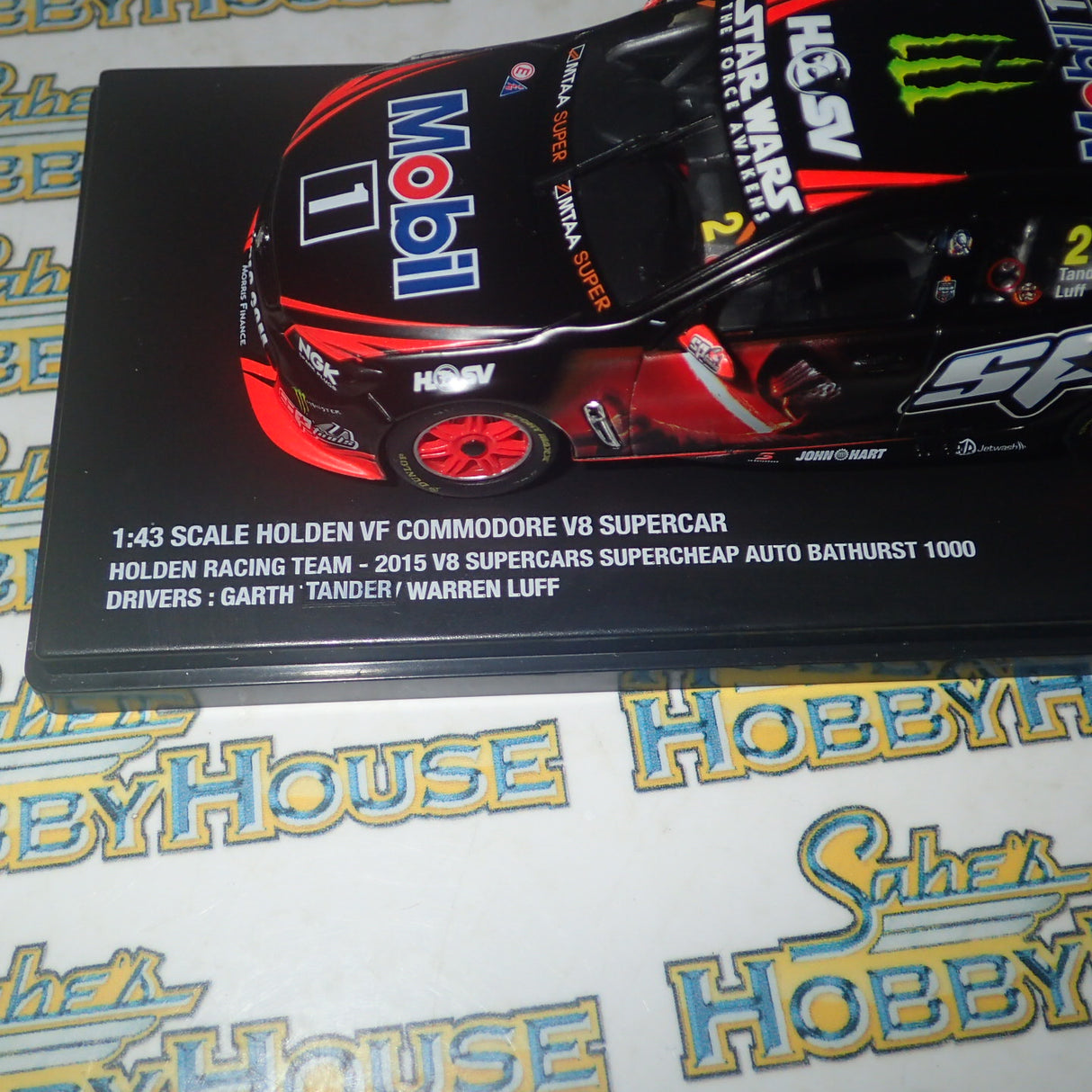 Biante B43H15N - 1/43 Scale Star Wars Livery Holden VF Commodore V8 Supercar Holden Racing Team - 2015 V8 Supercars Supercheap Auto Bathurst 1000 #2 Garth Tander/Warren Luff