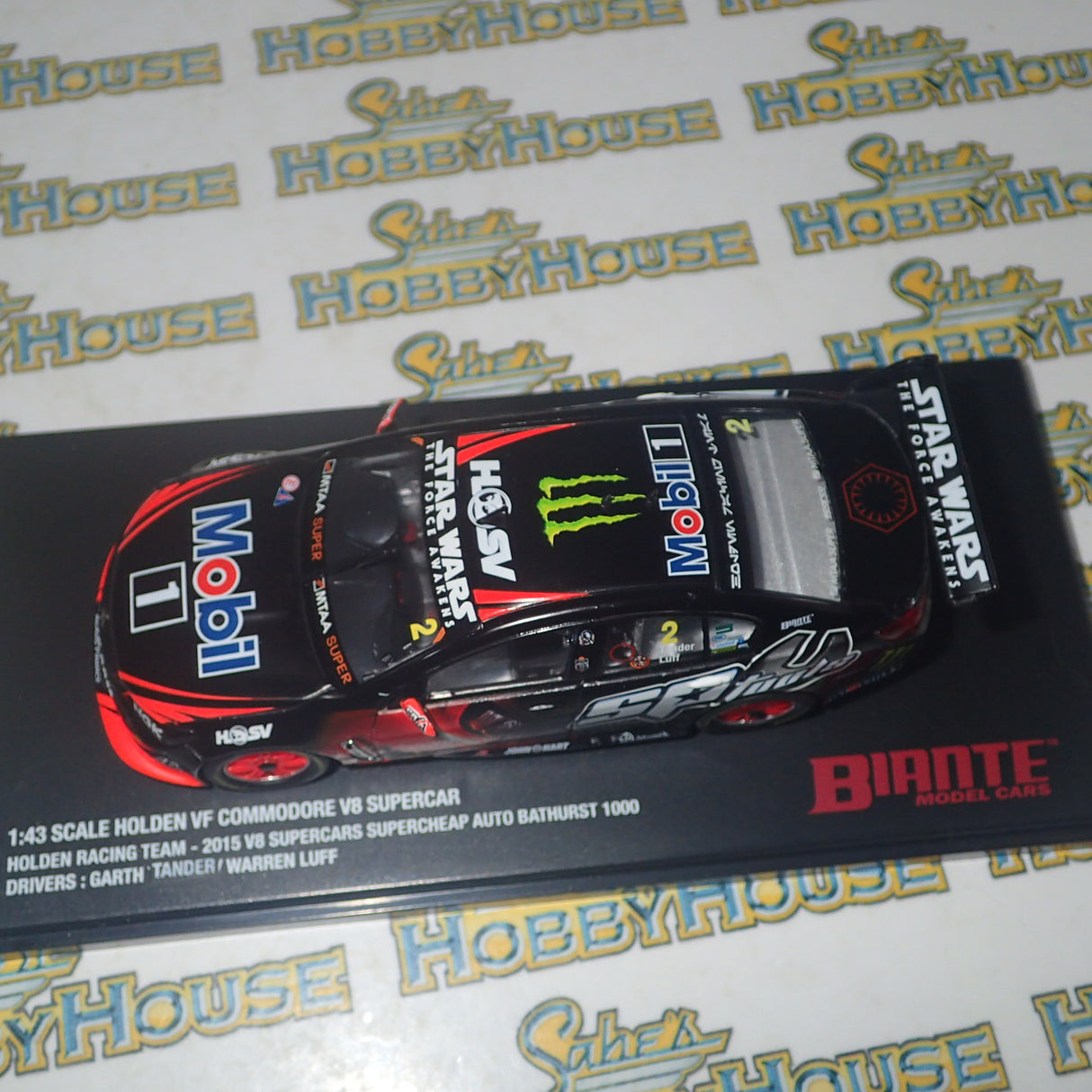 Biante B43H15N - 1/43 Scale Star Wars Livery Holden VF Commodore V8 Supercar Holden Racing Team - 2015 V8 Supercars Supercheap Auto Bathurst 1000 #2 Garth Tander/Warren Luff