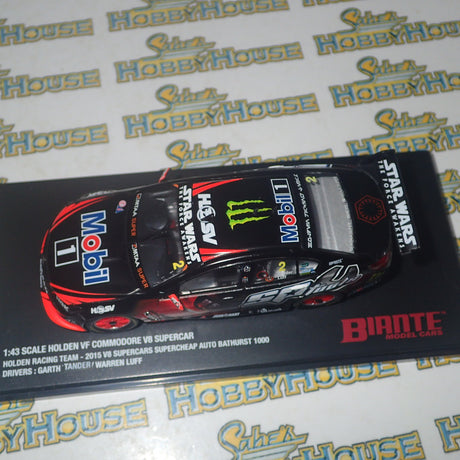 Biante B43H15N - 1/43 Scale Star Wars Livery Holden VF Commodore V8 Supercar Holden Racing Team - 2015 V8 Supercars Supercheap Auto Bathurst 1000 #2 Garth Tander/Warren Luff