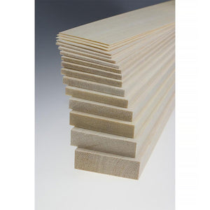 Pacific Balsa BAL-0444 - 5.0 x 100 x 1220mm Balsa Sheet
