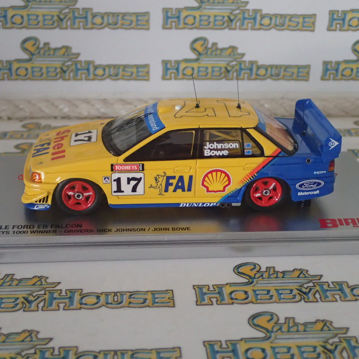Biante BR43602A – 1/43 Scale Ford EB Falcon 1994 Tooheys 1000 Winner Dick Johnson / John Bowe Diecast Scale Model Replica