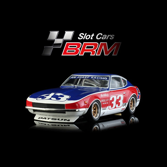BRM SLOT CARS BRM164 - 1/24 Scale DATSUN 240Z #33 BOB SHARP RACING 1970