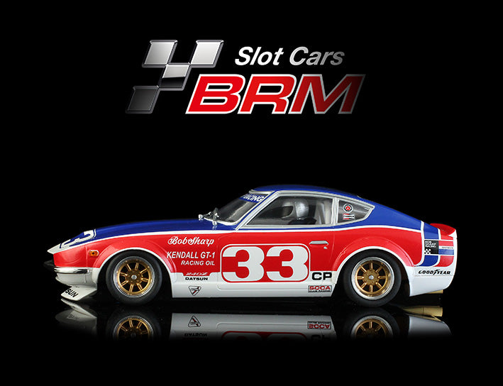 BRM SLOT CARS BRM164 - 1/24 Scale DATSUN 240Z #33 BOB SHARP RACING 1970