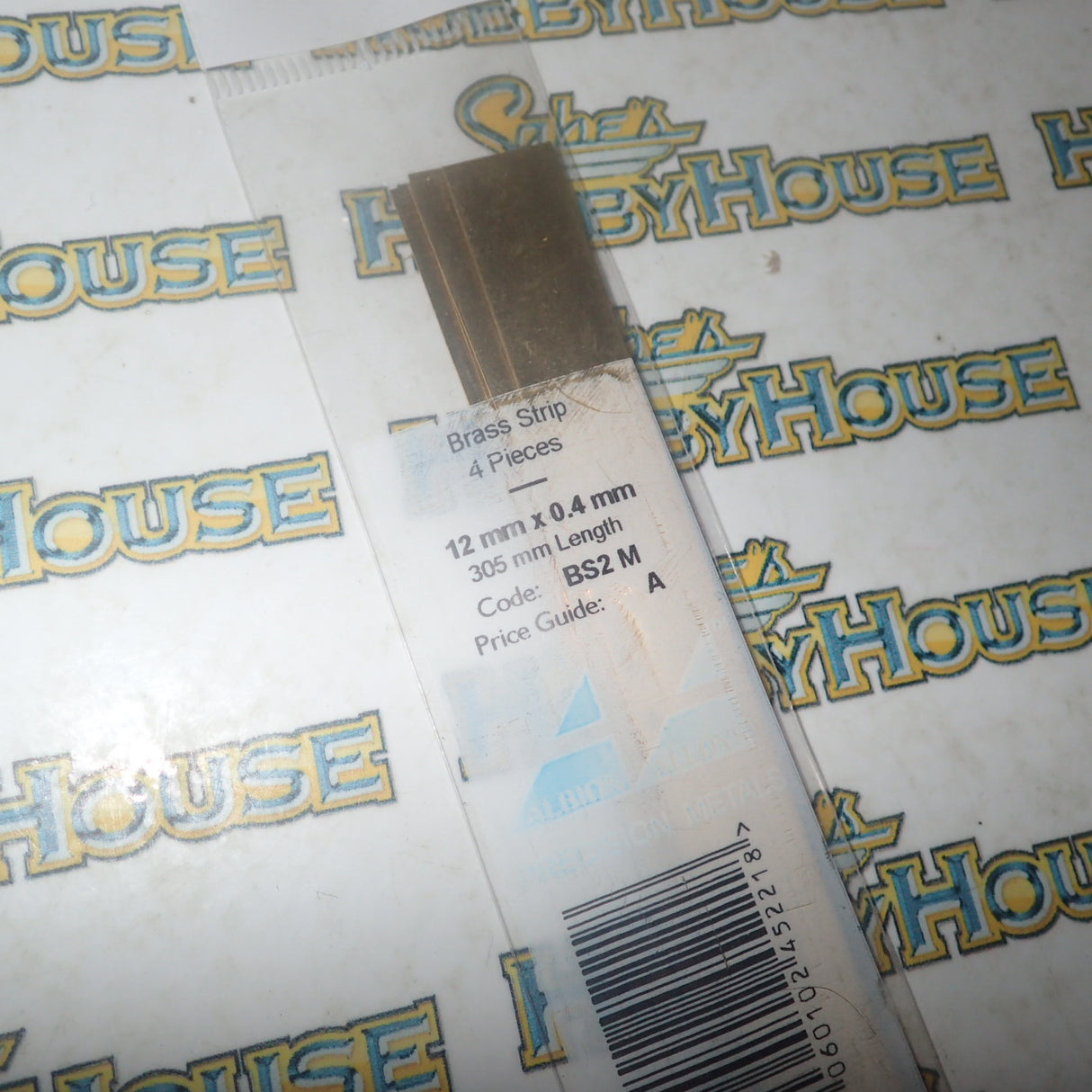 Albion Alloys BS2 M - Precision Metals - Brass Strip (12mm x 0.4mm) 305mm Long