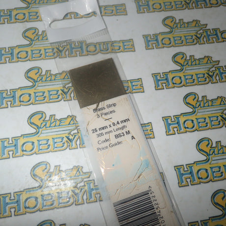 Albion Alloys BS3 M - Precision Metals Brass Strip (25mm x 0.4mm) 305mm Long