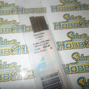 Albion Alloys BS4 M - Precision Metals Brass Strip (6mm x 0.6mm) 305mm Long