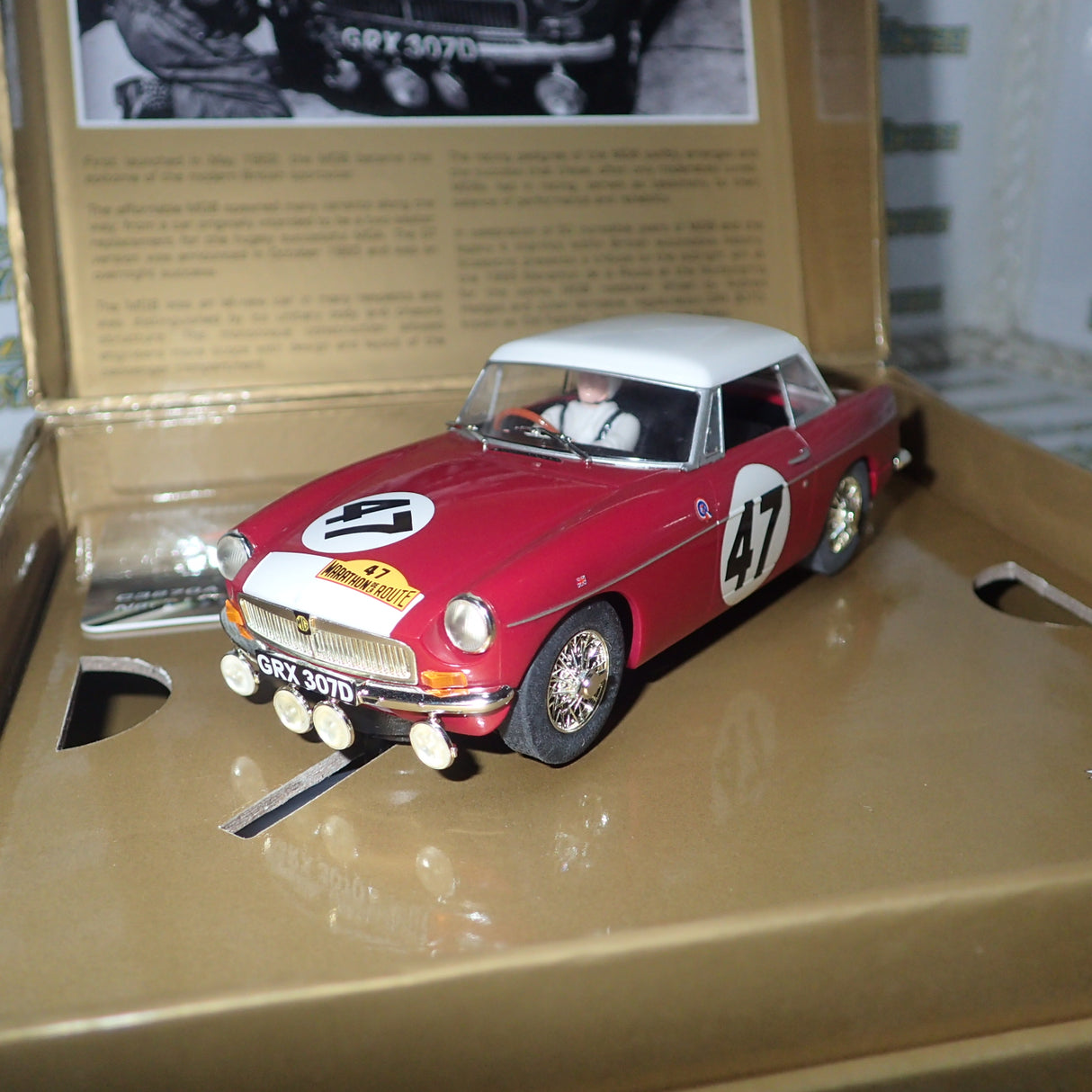 Scalextric C3270A - 1/32 MGB - 50th Anniversary Old Faithful Limited Edition Slot Car