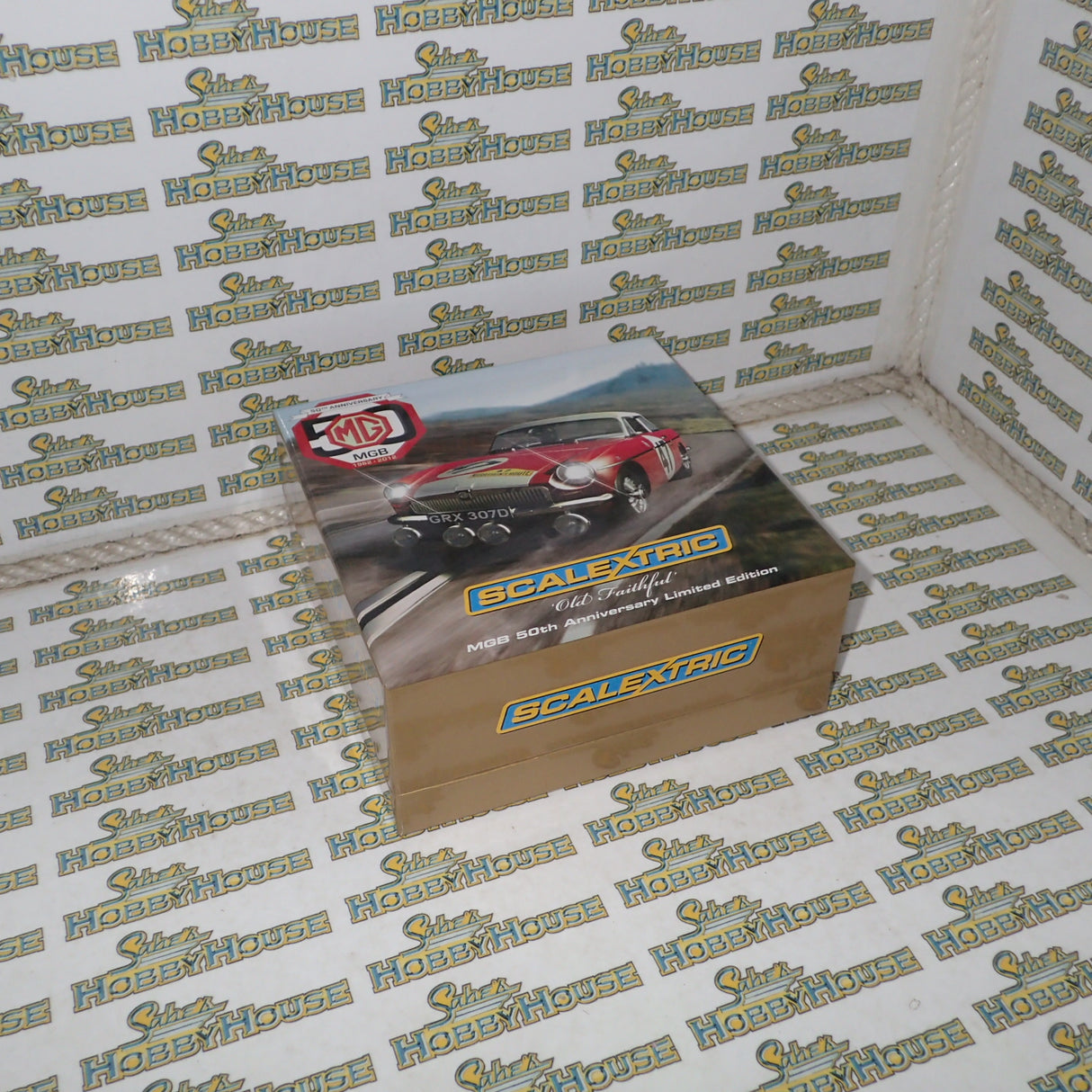 Scalextric C3270A - 1/32 MGB - 50th Anniversary Old Faithful Limited Edition Slot Car