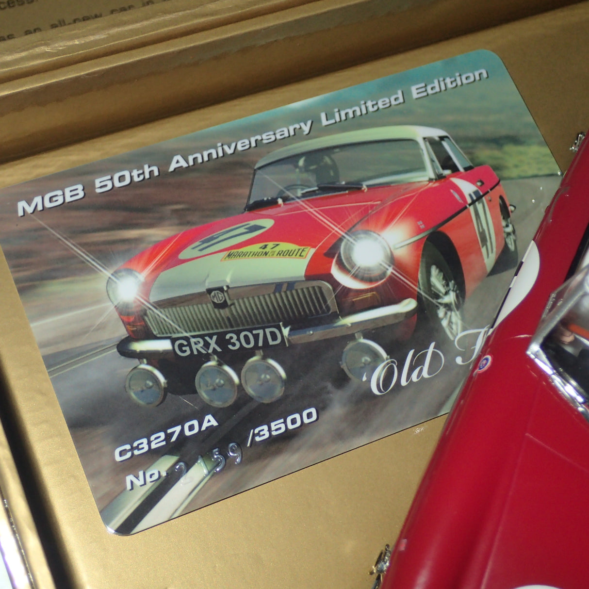 Scalextric C3270A - 1/32 MGB - 50th Anniversary Old Faithful Limited Edition Slot Car