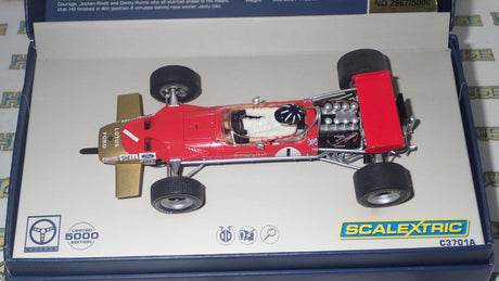 Scalextric C3701AF Team Lotus 49 1968 #1 G. Hill Slot Car