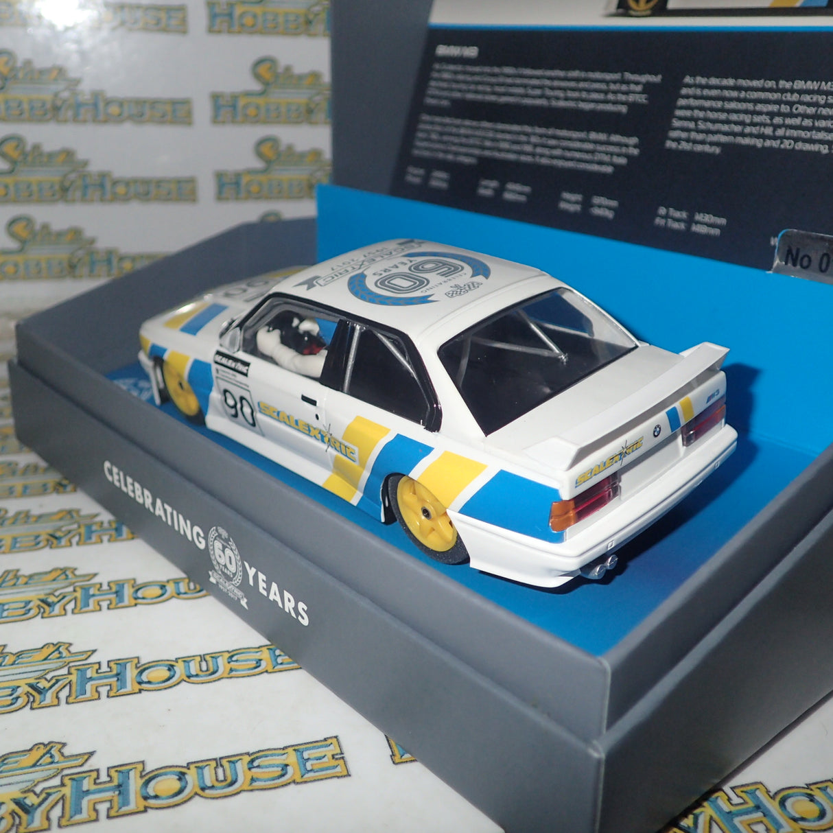 Scalextric C3829AF 60th Anniversary "Car No.3 1990 BMW M3 E30 Slot Car