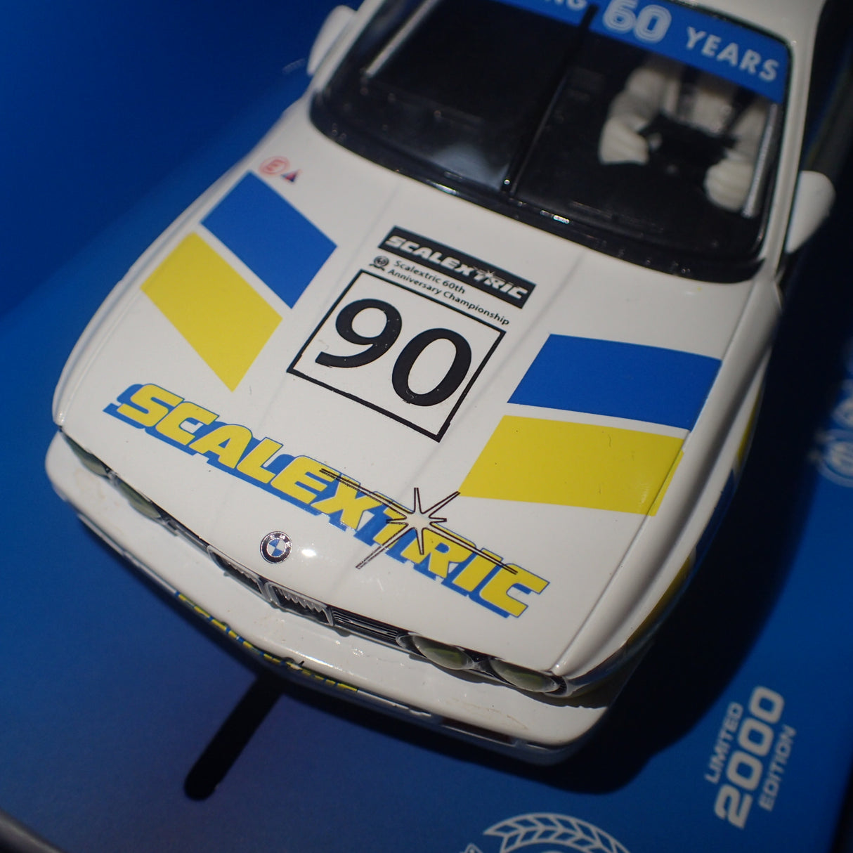 Scalextric C3829AF 60th Anniversary "Car No.3 1990 BMW M3 E30 Slot Car