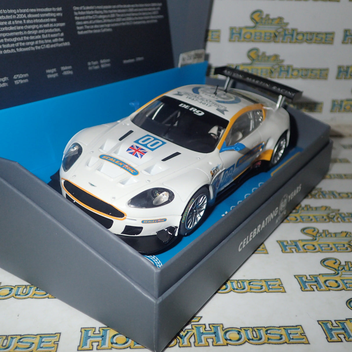 Scalextric C3830A 60th Anniversary No.2 2000 Aston Martin DBR9 Slot Car