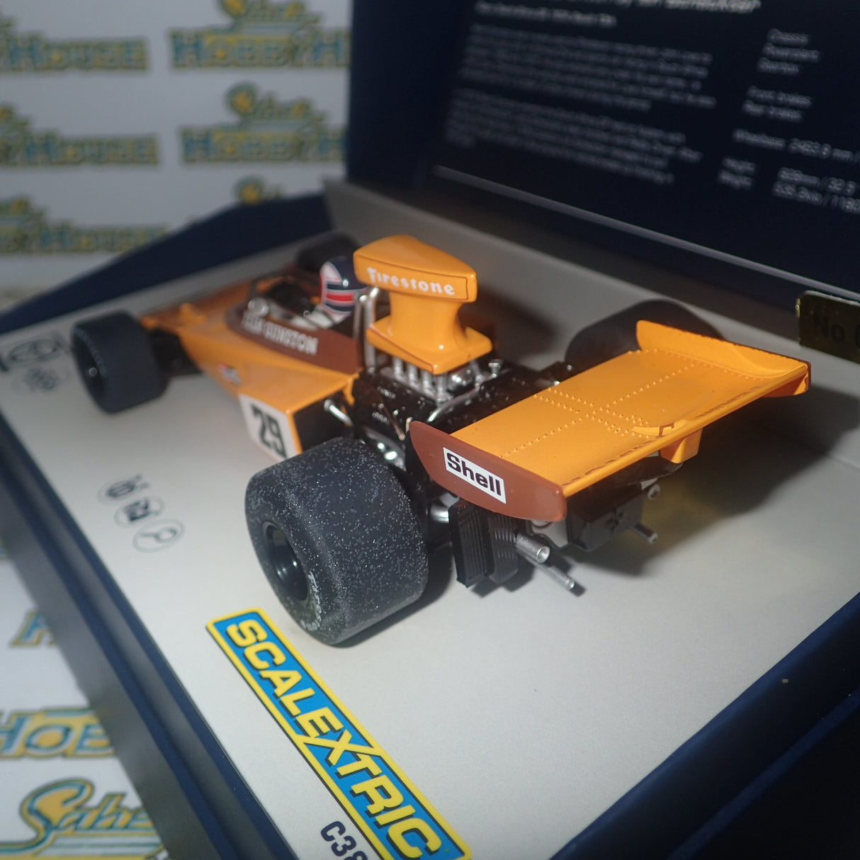 Scalextric C3833A - 1/32 Scale - Legends - Lotus 72 Gunston 1974, Ian Scheckter - Limited Edition Slot Car