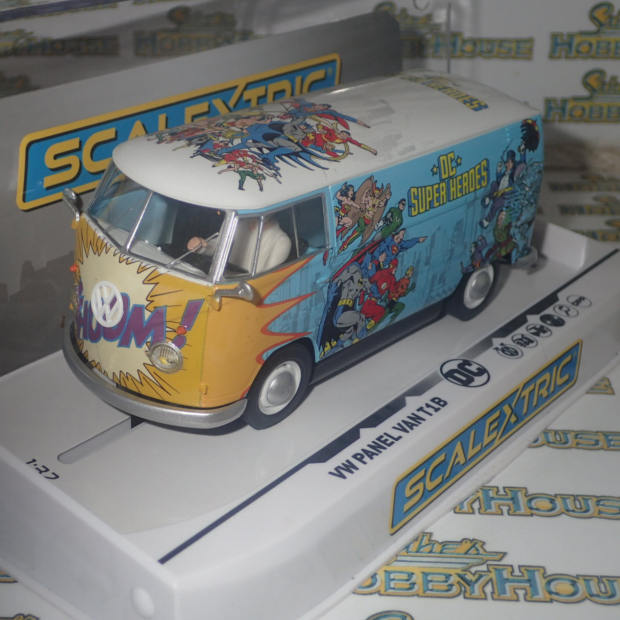 Scalextric C3933 - 1/32 Scale VW Panel Van T1b DC Comics Slot Car
