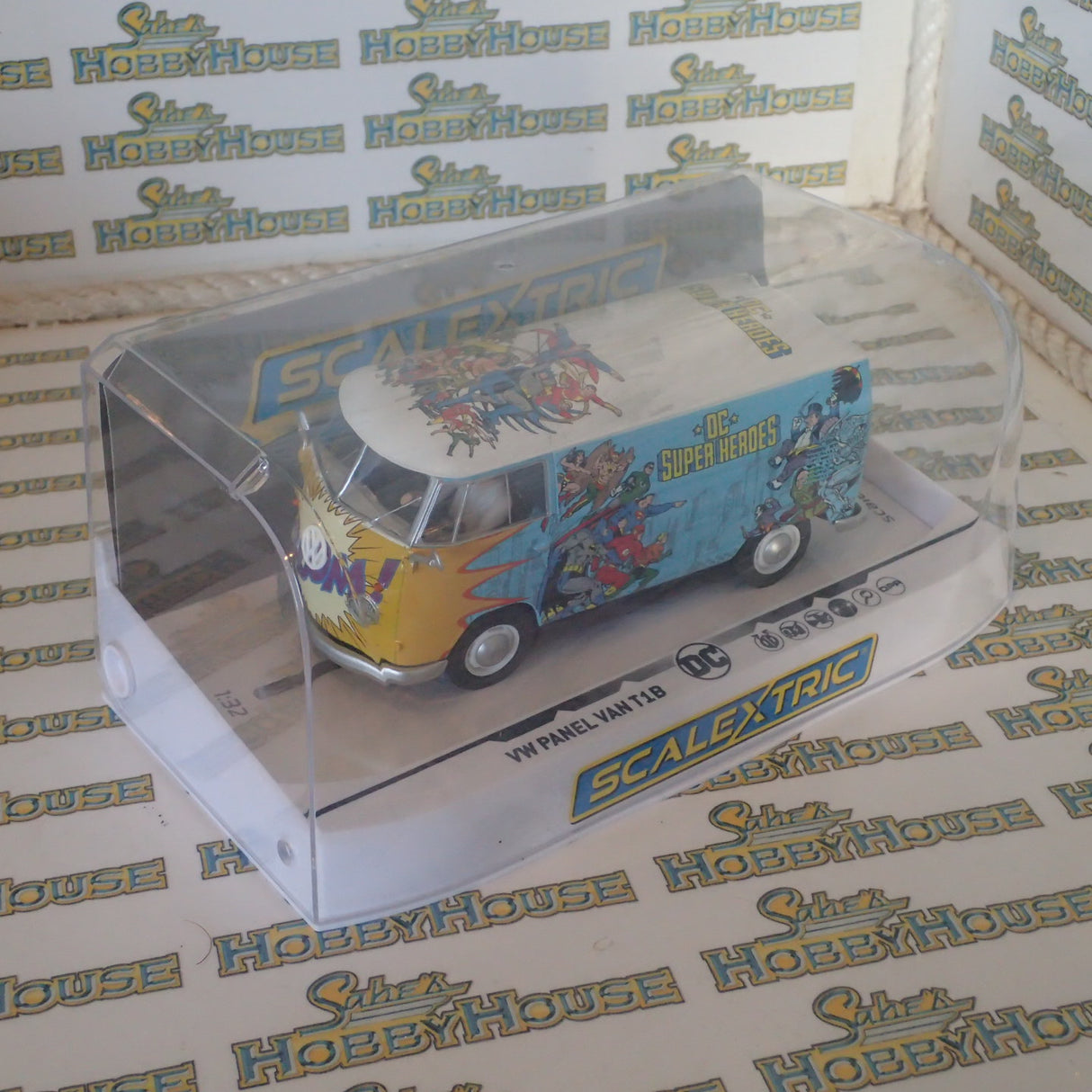 Scalextric C3933 - 1/32 Scale VW Panel Van T1b DC Comics Slot Car