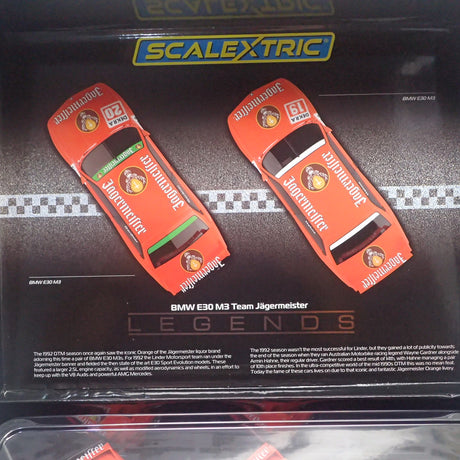 Scalextric C4110A - BMW E30 M3 Jagermeister Twin Car Pack Set