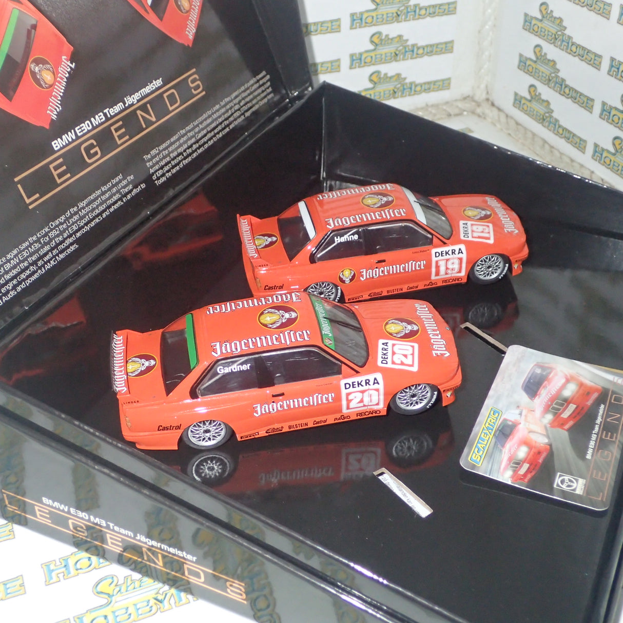 Scalextric C4110A - BMW E30 M3 Jagermeister Twin Car Pack Set