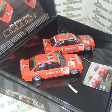 Scalextric C4110A - BMW E30 M3 Jagermeister Twin Car Pack Set