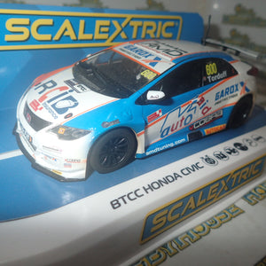 Scalextric C4144 - 1/32 Scale - HONDA CIVIC TYPE R - BTCC 2019 - SAM TORDOFF